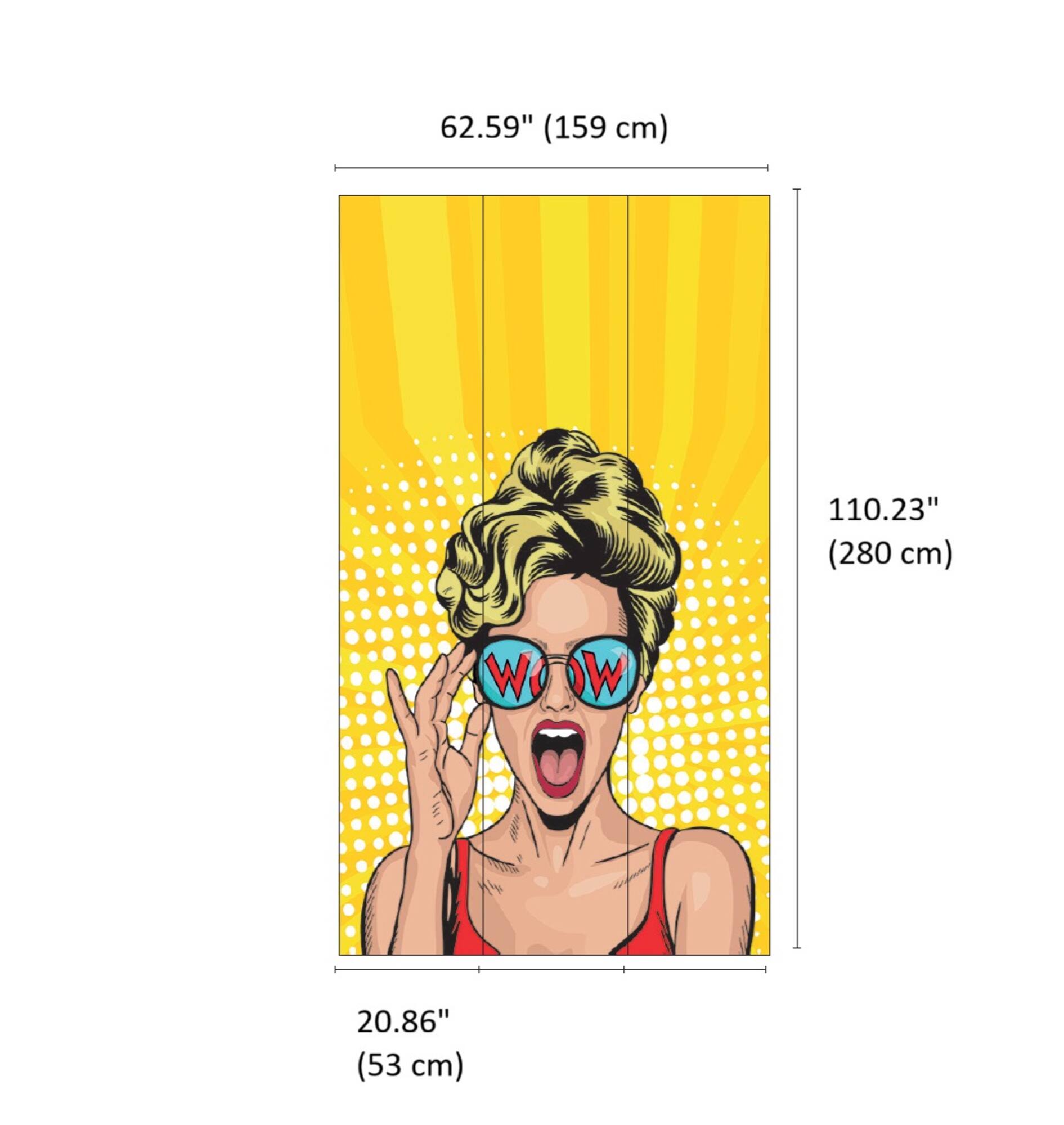 Designs Direct Baywatch Wow Pop Art Wall Mural